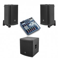 Акустична система 2 колонки JBL EON712 із сабвуфером + мікшер Акустична система 2 колонки JBL EON712 із сабвуфером + мікшер